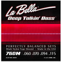 La Bella 760N Deep Talkin' Bass Black Nylon Tape Wound Electric Bass Strings (60-115)