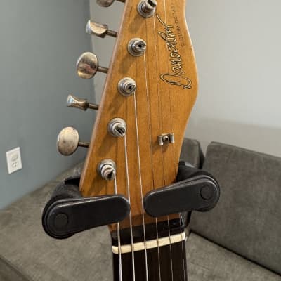 2023 Danocaster Single Cut Aged Charcoal Frost Metallic Telecaster image 5