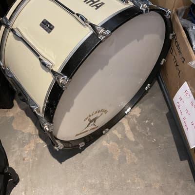 Yamaha Marching Bass Drum 26” 2000s White image 1