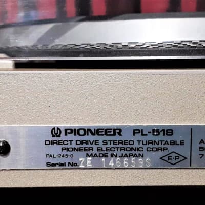 Pioneer PL-518 Direct-Drive Turntable 1978 Silver image 10