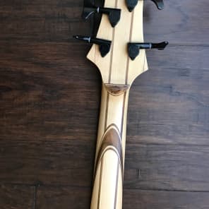 Menapia hand made short scale 5 string bass, Duncan NYC pickups, left handed image 6