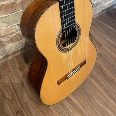 2009 Darren Hippner Nylon String Negra Flamenco Guitar with Spruce Top and Rosewood Back image 4