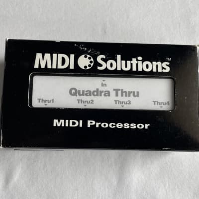 MIDI Solutions Quadra Thru 4 Output MIDI Thru Box 2010s - Black image 4