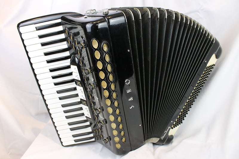 4097 - Black Sano Stereo Twenty Piano Accordion LMH 41 120 | Reverb