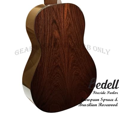 Bedell FS-P-EU/BR Fireside Parlor European Spruce & Brazilian Rosewood handcraft guitar image 8