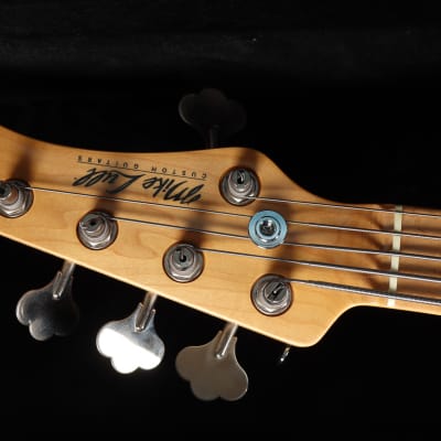 Mike Lull M5V Jazz Electric Bass 5 String Lake Placid Blue with Case image 10