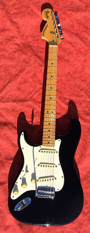 Fender Stratocaster Lefty 1982 Black Dan Smith Fullerton period image 1