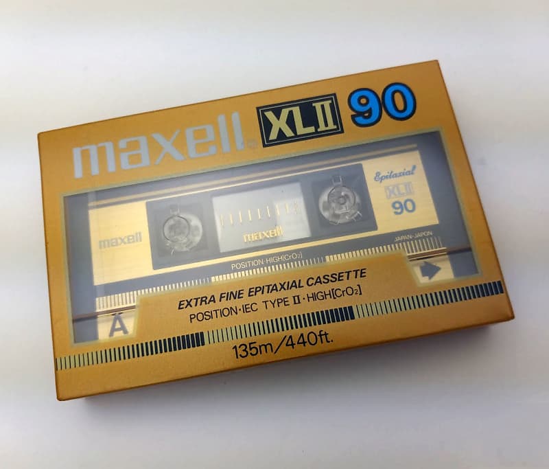 New Sealed Maxell XLII 90 High CrO2 IEC Type 2 Blank Audio