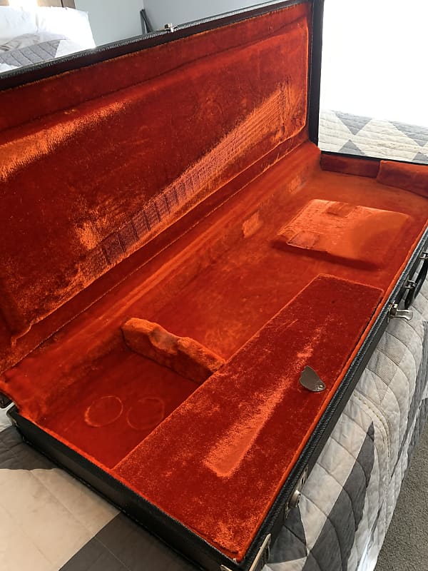 Fender Guitar Case 1970’s No logoblack tolex Reverb