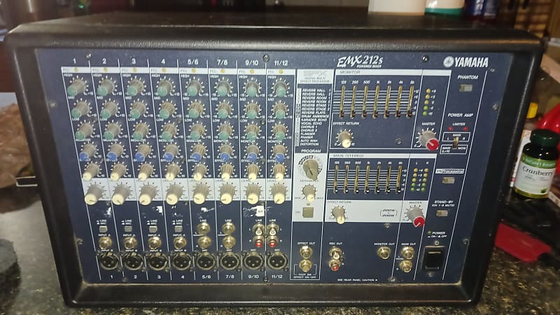 Yamaha EMX212S 12 Channel 200-Watt Powered Analog Mixer | Reverb