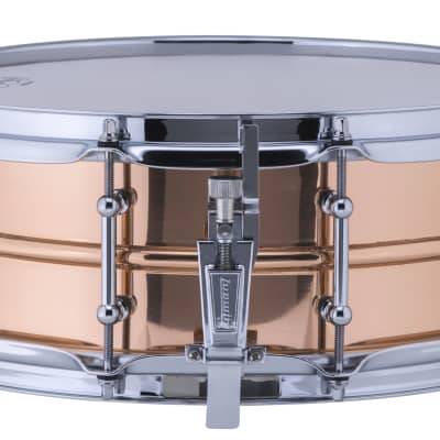 Ludwig Copper Phonic 5x14" Smooth Copper Kit Snare Drum with Tube Lugs LC660T NEW Authorized Dealer image 2