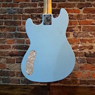 Mario Guitars Serpentine Bass w/ Gig Bag (2023 - Sonic Blue Relic) image 9
