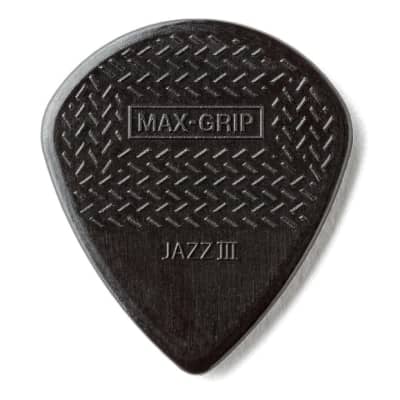 Dunlop Max-Grip Jazz III Stiffo, Black, 6-Pack image 3