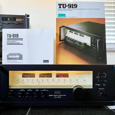 Sansui TU-919 Quartz Locked Stereo AM/FM Tuner, Original Instructions & Brochure image 1