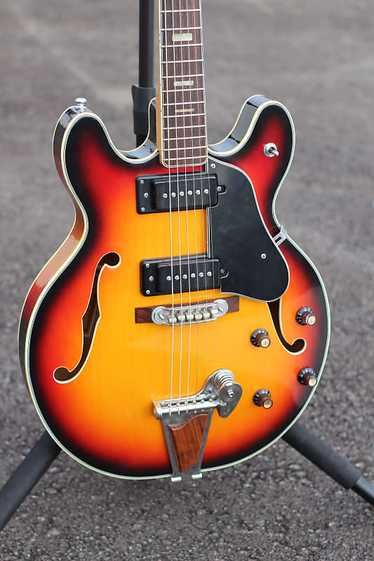 Aria 5102 T Sunburst Hollow Body Electric Guitar with Hardshell Case Reverb Brazil
