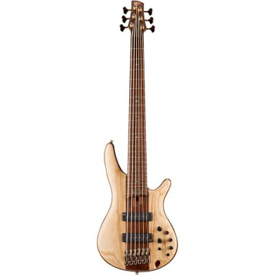 Ibanez SR1306E Premium 6-String Electric Bass Guitar Regular Natural image 3