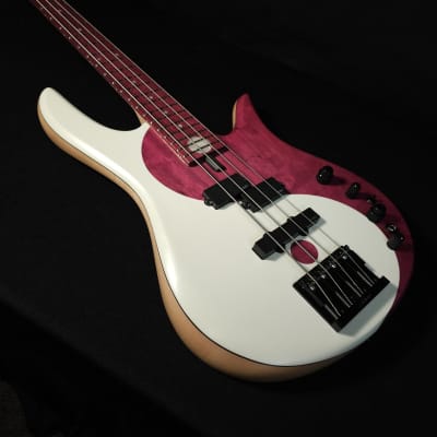 Fodera Yin Yang Standard Purpleheart 4 String Bass With Updated Case image 13