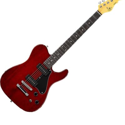 G&L Tribute ASAT Junior II Electric Guitar Trans Red image 4