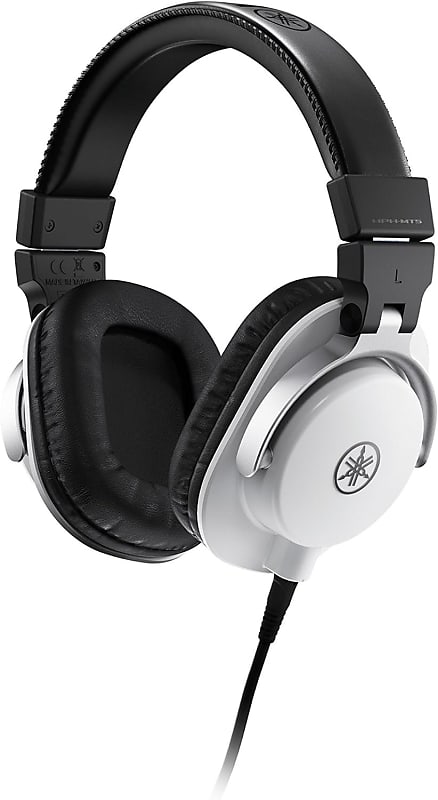 Yamaha HPH-MT5 Monitor Headphones, White, (HPH-MT5W)  			