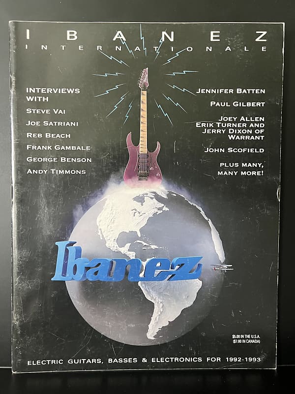 Vintage Ibanez Catalog 19921993 Reverb