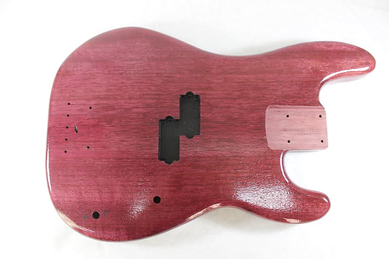 Finished Purpleheart P bass guitar body fits fender necks Reverb