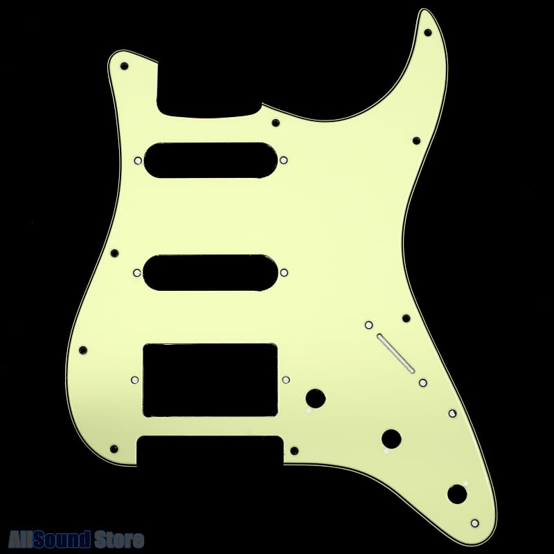 3-ply Mint Green Pickguard for Fender Stratocaster Strat USA MIM HSS / SSH 11-Hole Humbucker image 1