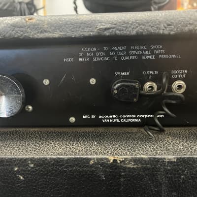 Acoustic  136 1x15" Bass Combo Amplifier 1970's -USA made  black - workhorse- image 11