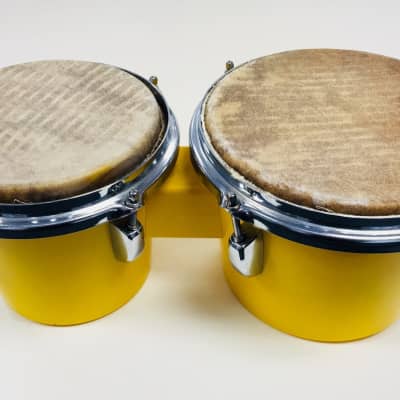 Peace - Acrylic Yellow - Bongo Set w/ Skin Heads [preowned] image 1
