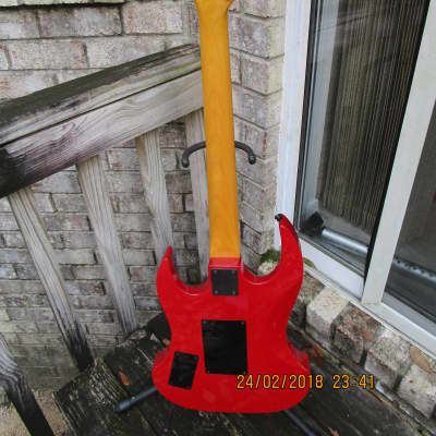 Russtone Double Cut Superstrat Red image 7