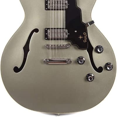Guild Guitars Starfire IV ST 12-String Semi-Hollow Body Electric Guitar, in Shoreline Mist, Double-Cut w/stop tail, Newark St. Collection, with Hardshell Case image 4