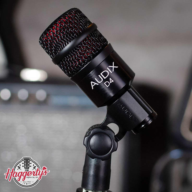 Audix D4 Hypercardioid Dynamic Instrument Microphone image 1