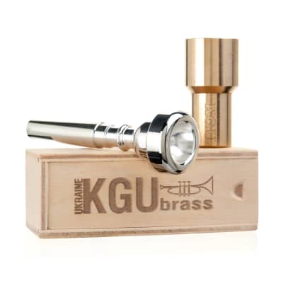 Trumpet Mouthpiece Booster KGUBrass Custom Rocket  Raw Brass image 2
