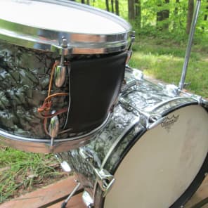 Gretsch Round badge drum set 1960's Black Diamond Pearl image 6