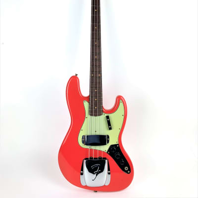 Fender Custom Shop '64 Jazz 2023 - Aged Fiesta Red Journeyman Relic image 7