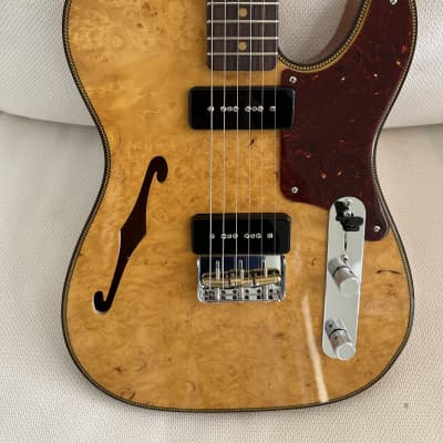 Fender Fender Artisan Maple Burl Dual P90 Telecaster - Aged Natural Rosewood Fingerboard 2021 - Artisan for sale