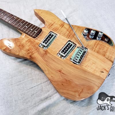 Home Brewed "Strat-o-Beast" Electric Guitar w/ Ric Pups (Natural Gloss Exotic Wood) image 6