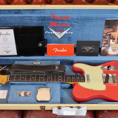 Fender Custom Shop Time Machine 1964 Telecaster Aged Fiesta Red Relic for sale