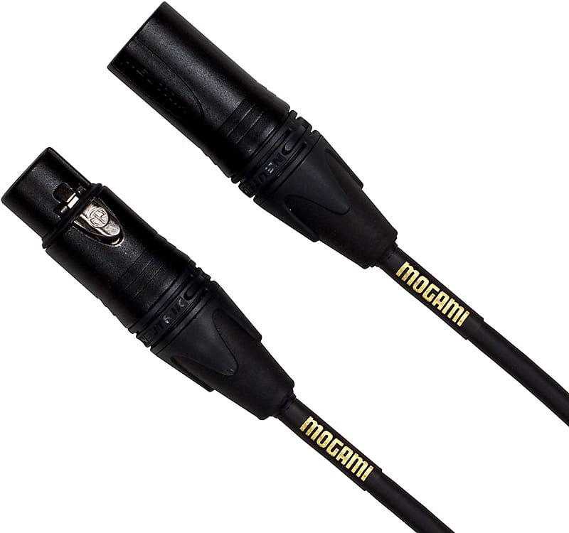 Mogami Gold Stage 20ft XLR Cable Male to Female Black Reverb