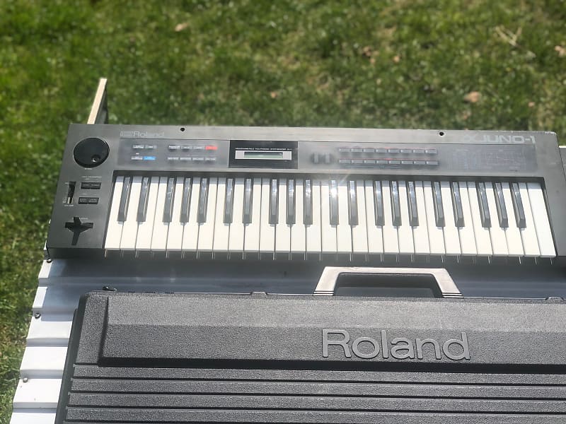 Roland Alpha Juno 1 synthesizer and AB-3 carrying case image 1
