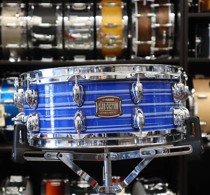 Yamaha Blue Swirl Club Custom Snare 5.5x14