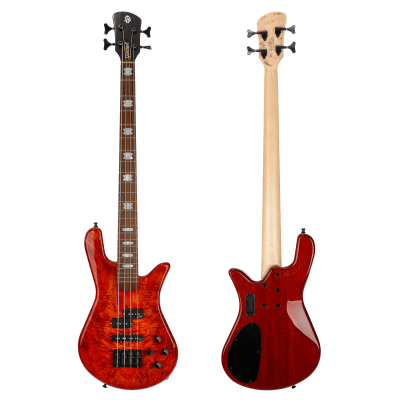 Spector USA Custom NS2 Bolt-On Bass Guitar - Inferno Red Gloss - New / 555 image 2
