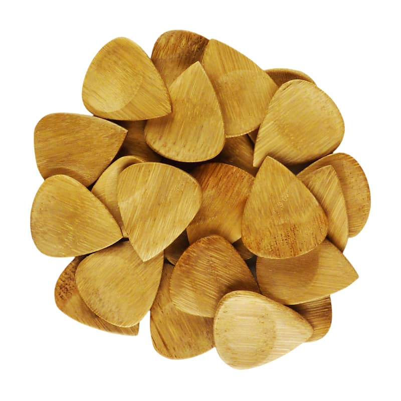 Bamboo Guitar Pick Natural Finish Handmade Specialty Exotic Reverb