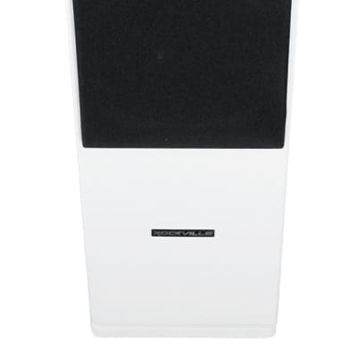 (1) Rockville RockTower 64W White Home Audio Tower Speaker Passive 4 Ohm image 3