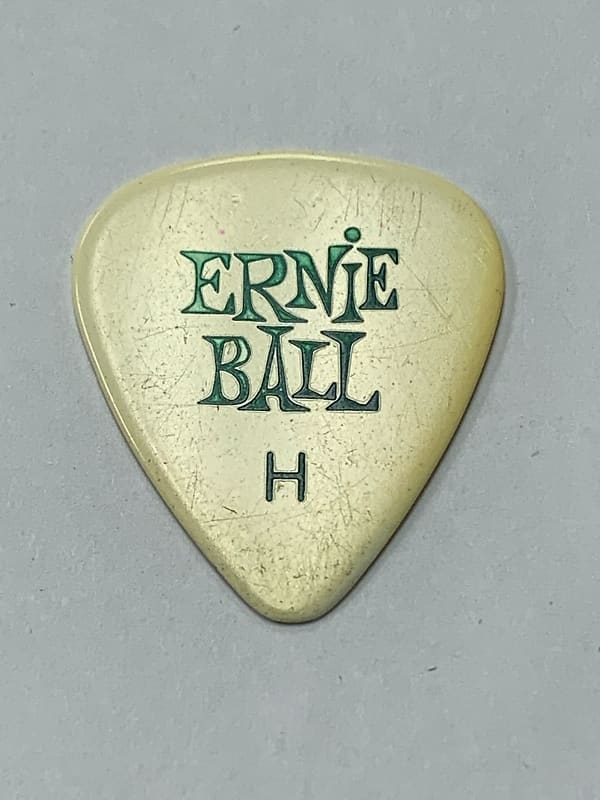 Ernie Ball Guitar Pick  1970's White Vintage image 1