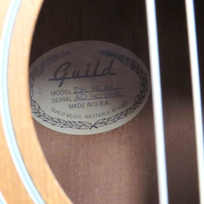 Guild D4-NT HR True American Acoustic Guitar 20 Fret- Made in U.S.A image 6
