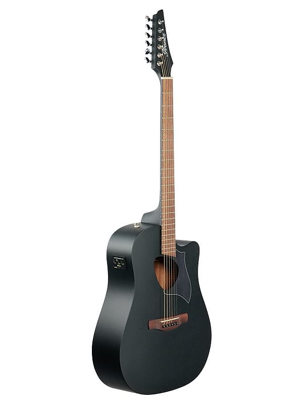 Ibanez Altstar ALT20 Acoustic Electric Guitar Weathered Black | Reverb