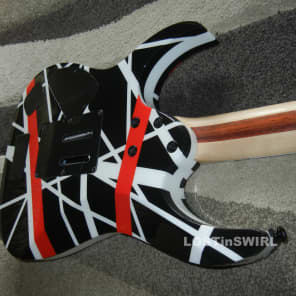Ibanez RGIR20BE RG JEM Stripe Body and Neck Black, White and Red 5150 image 6
