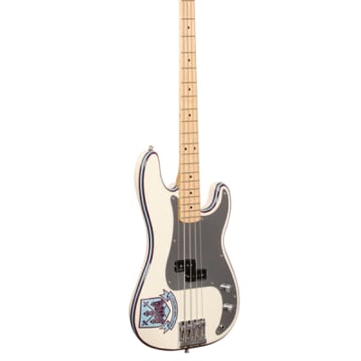 Fender Steve Harris Precision Bass Olympic White with Gig Bag image 8