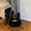 Takamine EF381C BLK Legacy Series 12-String Dreadnought Cutaway Acoustic/Electric Guitar Mid to Late 90's - Gloss Black