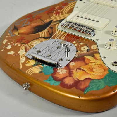 New Guardian Hand Painted Guitars "Golden Orient" Jazzmaster w/HSC image 9
